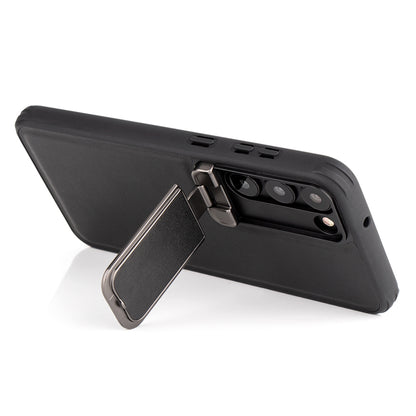 All-in-one Samsung case with stand, lens shield, and drop protection

