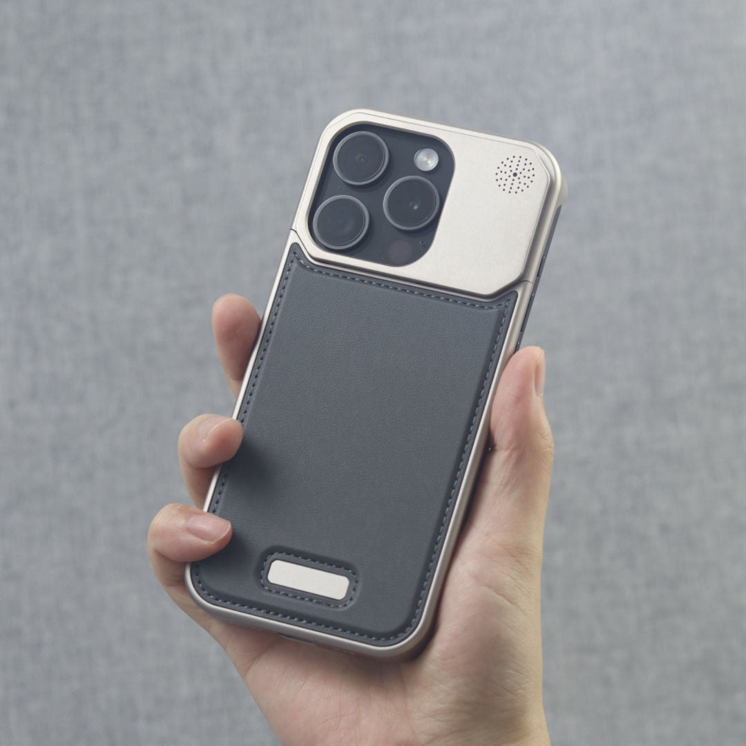 Arometal Case – MagSafe Leather-Metal iPhone Case with Scent Diffuser