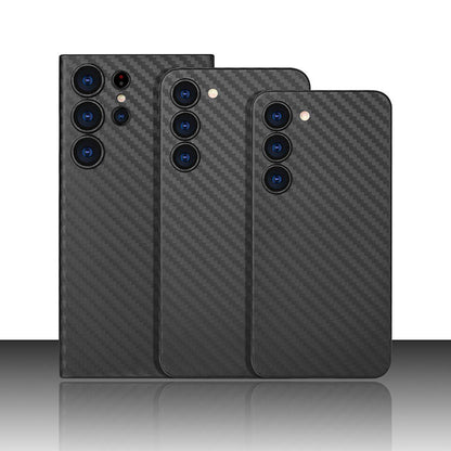 Ultra-slim carbon fiber case for Samsung Galaxy with premium matte texture

