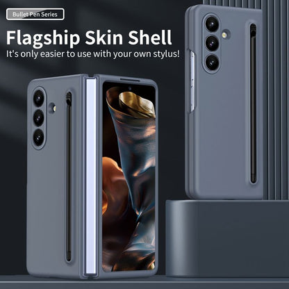 Close-up of textured matte surface case for Z Fold 7 with raised edges

