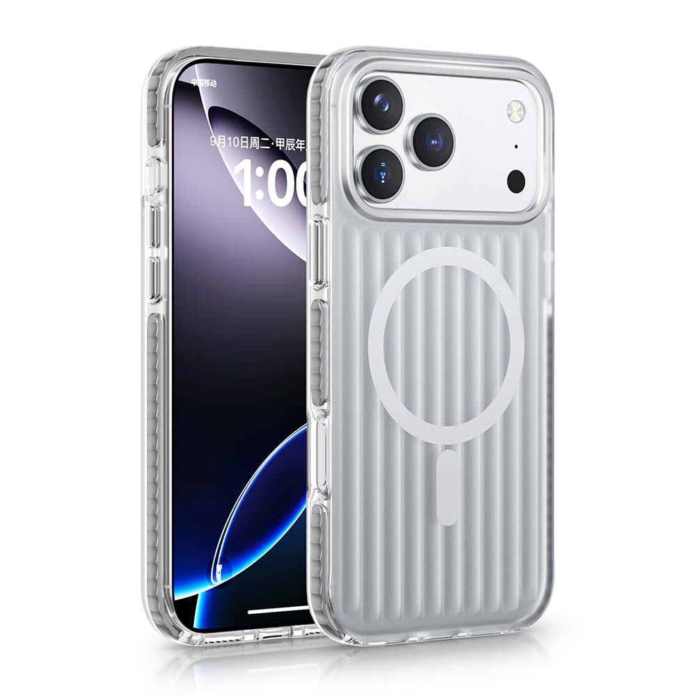 Slim Shockproof AeroRidge MagSafe Case – Ribbed Design for iPhone 17 Models