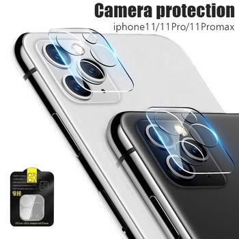 Transparent camera glass protector aligned over rear lenses

