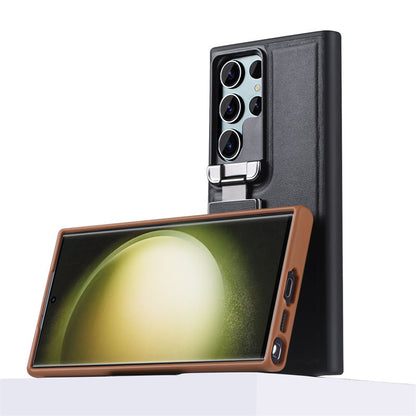 Shock-absorbing Samsung case with slim fit and raised edge design

