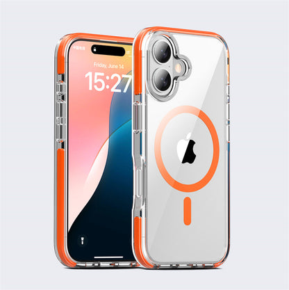 Drop-tested iPhone case with clear back and MagSafe compatibility

