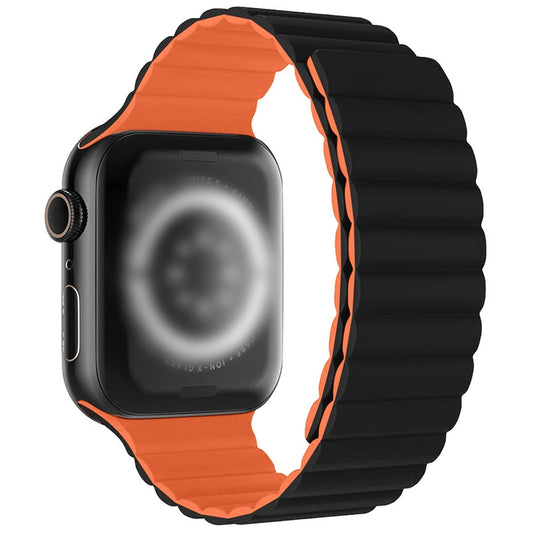 SnapFlex Strap for Apple Watch – magnetic snap closure in black


