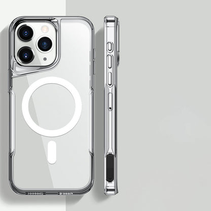 Red CoreRing Clear case for iPhone – sleek transparent MagSafe protection

