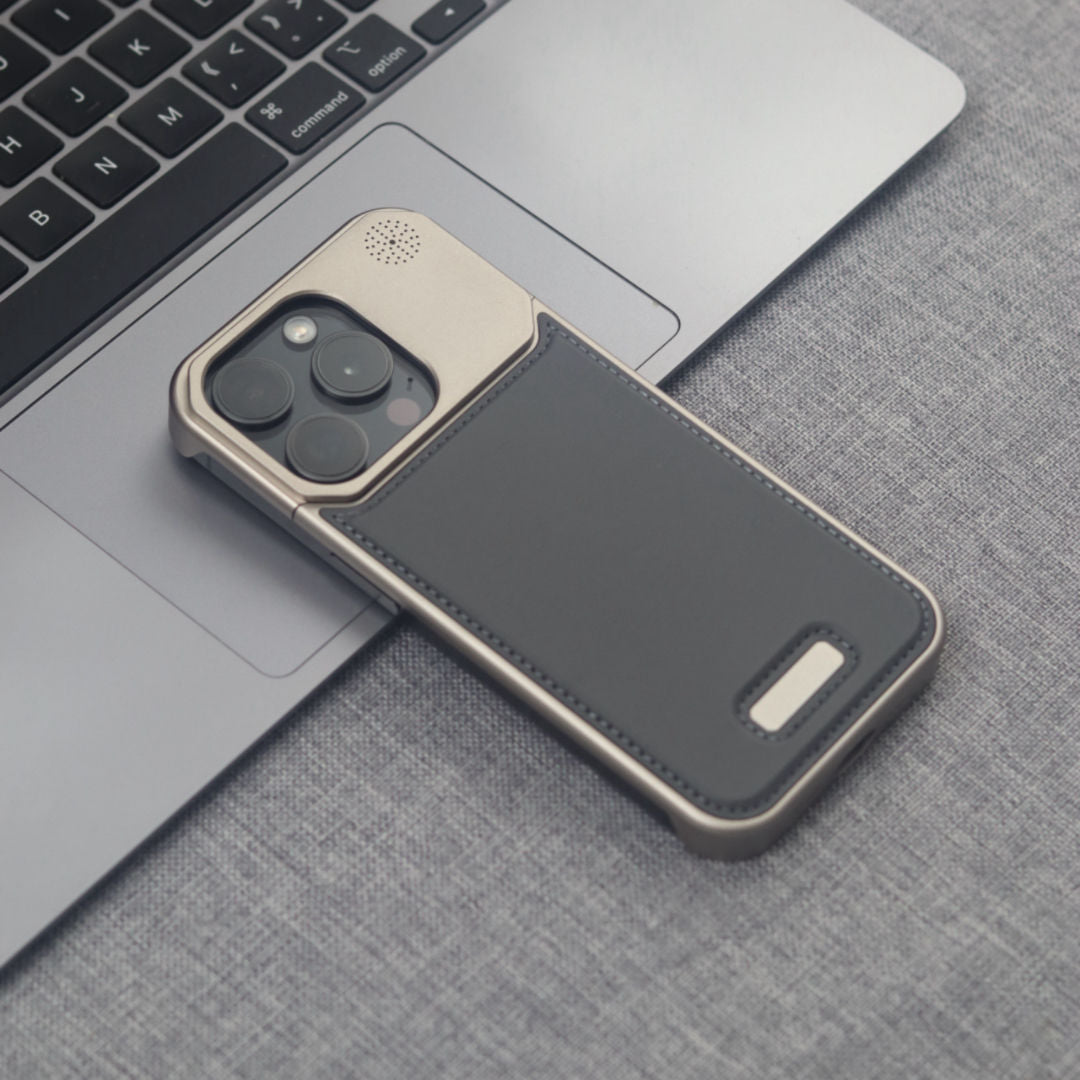 Arometal Case – MagSafe Leather-Metal iPhone Case with Scent Diffuser