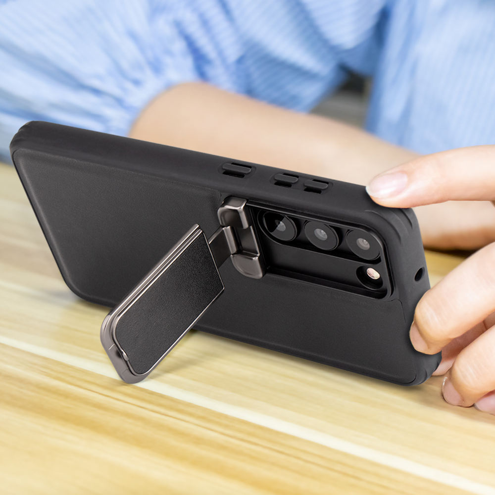 LensLock case for Galaxy S25/S24/S23 with magnetic viewing support

