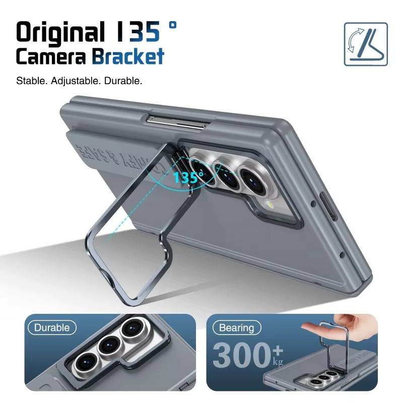 SnapStand case showing elastic hand band for secure hold

