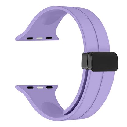 Side view of NeoMag silicone strap – black variant

