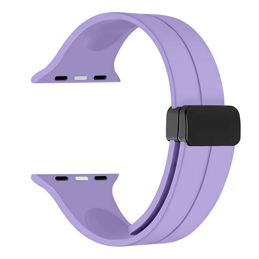 Side view of NeoMag silicone strap – black variant

