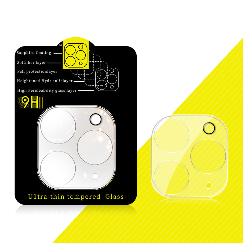 Sleek glass protector maintaining original camera look

