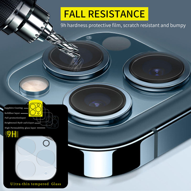 Ultra-thin transparent tempered glass for camera protection

