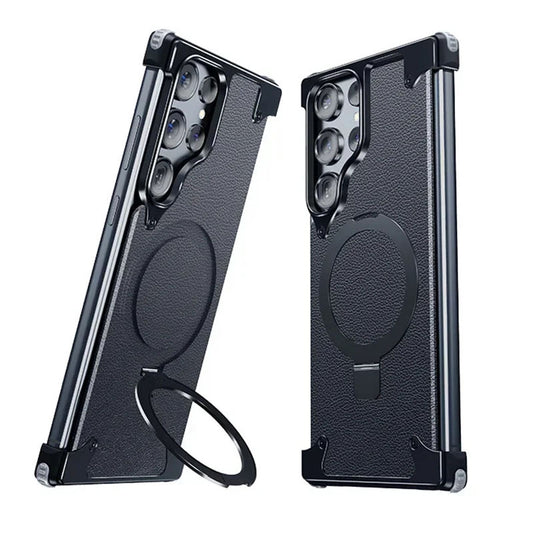 Rugged MagSafe case for Samsung Galaxy S24 Ultra with metal frame

