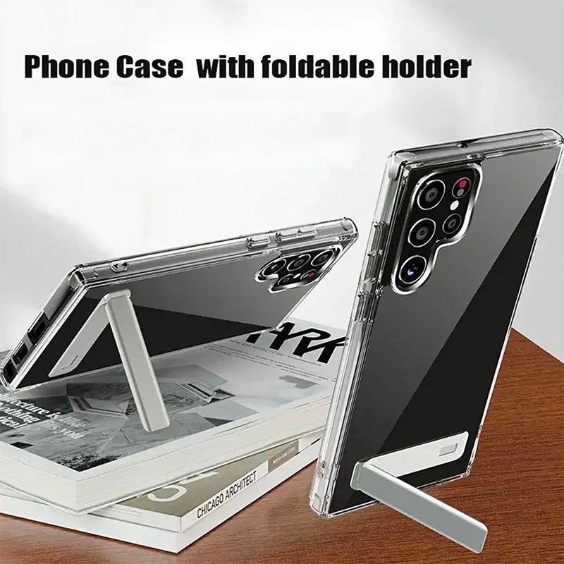 Samsung Galaxy Ultra clear case with hands-free kickstand

