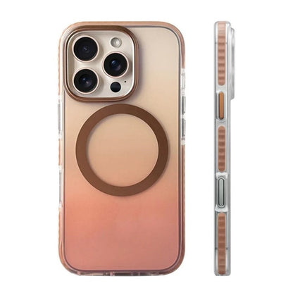 Amber tinted MagSafe case iPhone 16 Pro durable corner defense