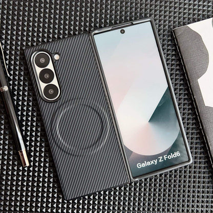 Close-up of MagCarbon Pro Case showing camera cutout

