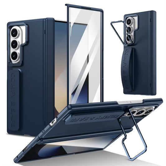 Protective phone cover with elastic grip band for Samsung Fold 7

