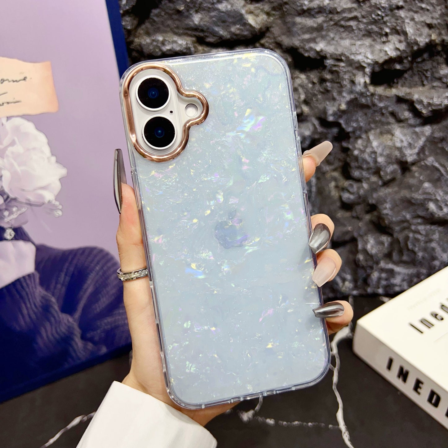 Marble Muse Case – Elegant Printed Cover with Gloss Finish