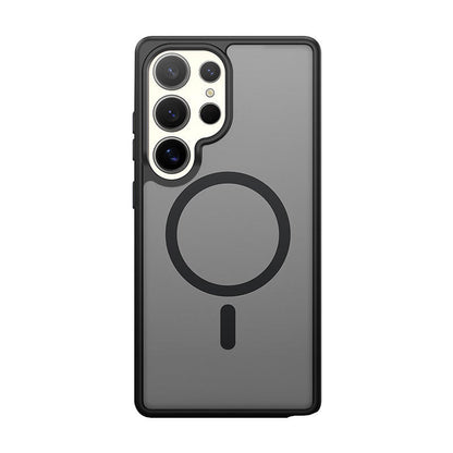 Frosted matte Samsung case with MagSafe support and minimal design

