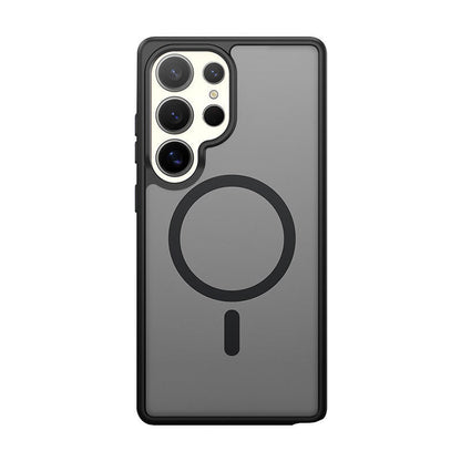 Frosted matte Samsung case with MagSafe support and minimal design

