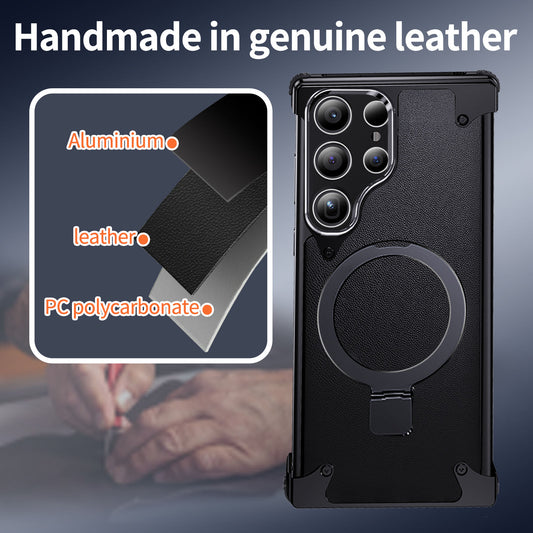 AlloyCore kickstand case for S24 Ultra with reinforced corners

