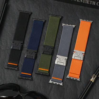 Adjustable fabric sport strap for Apple Watch Ultra and Series 10


