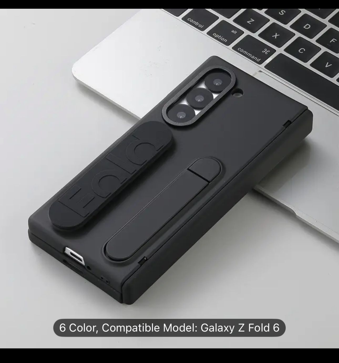 Galaxy Z Fold 6 rugged grip case with foldable stand

