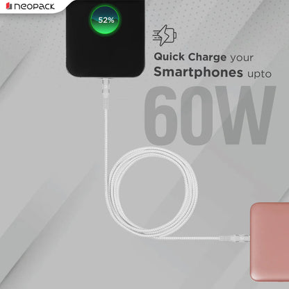 Neopack FastCharge Type-C to Type-C Cable – 60W PD
