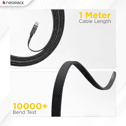 Neopack Almighty 4-in-1 Fast Charging Cable – 66W Braided Nylon