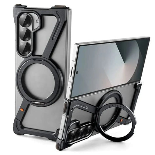 Glide360 kickstand case for Samsung Galaxy S25 Ultra with rotating metal base

