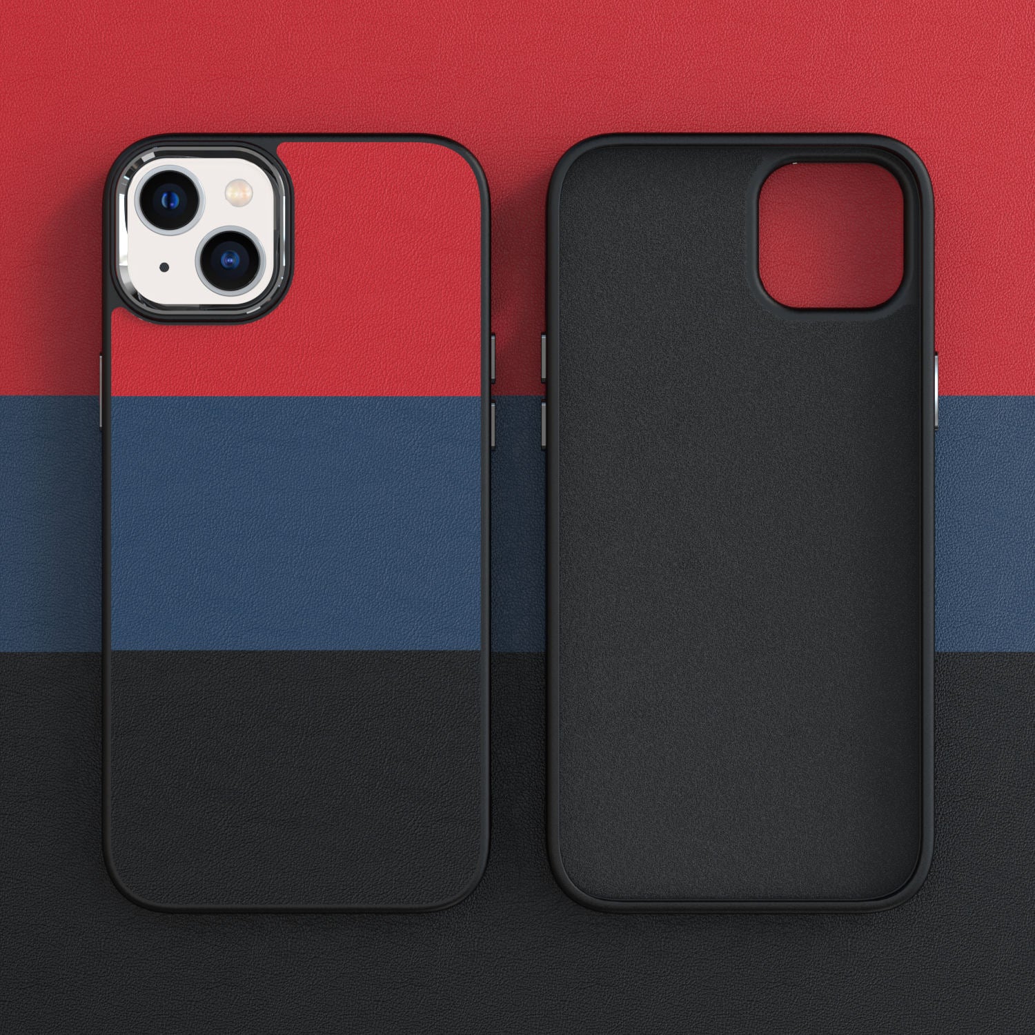 Side profile of Triple Play Cover showing light blue tone and soft grip surface

