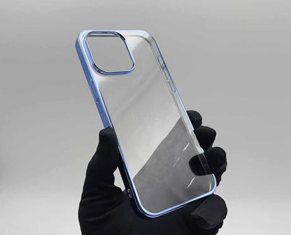 Bold-edged transparent case combining protection and standout style

