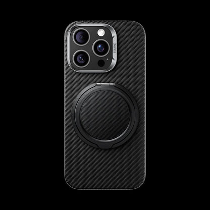 Magnetic phone ring for iPhone with carbon fiber look

