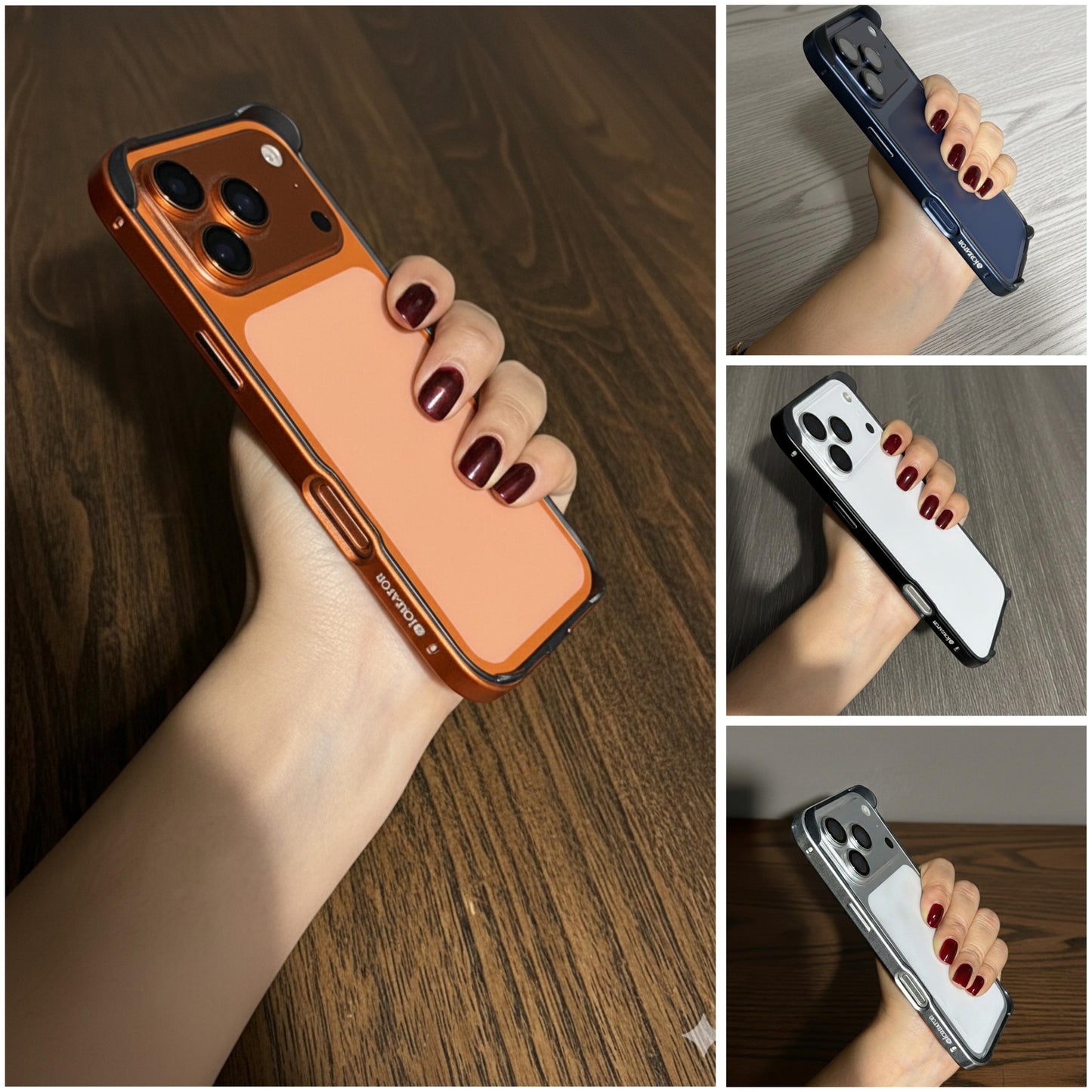 Sleek blue GhostEdge Pro MagSafe case for iPhone 17 Pro Max durable design