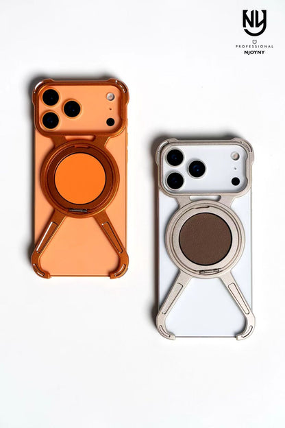 NY Style Design X Metal Series MagSafe Kickstand Case (360° Rotation)