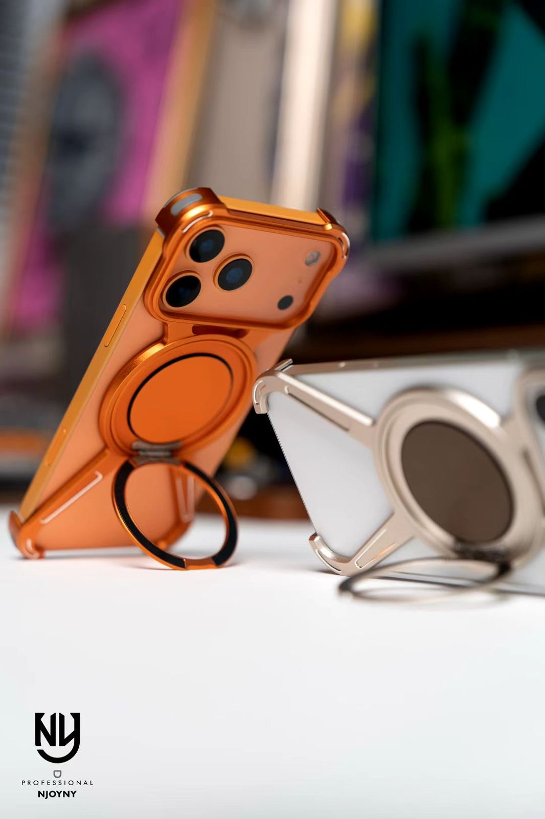 NY Style Design X Metal Series MagSafe Kickstand Case (360° Rotation)