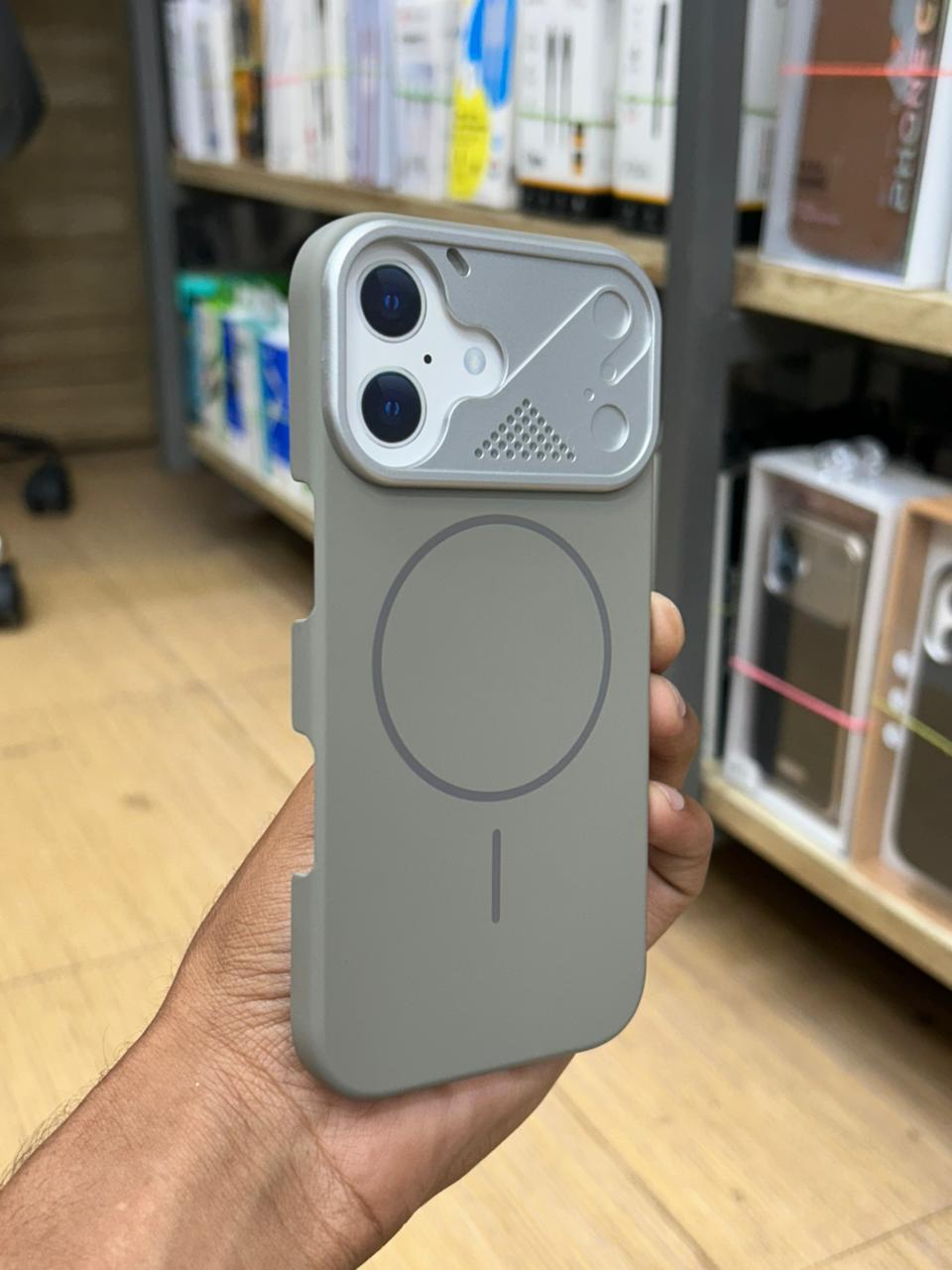 Mecha Grid MagSafe Camera Guard Case for iPhone 16, 16 Pro, 16 Pro Max, 17, 17 Pro & 17 Pro Max