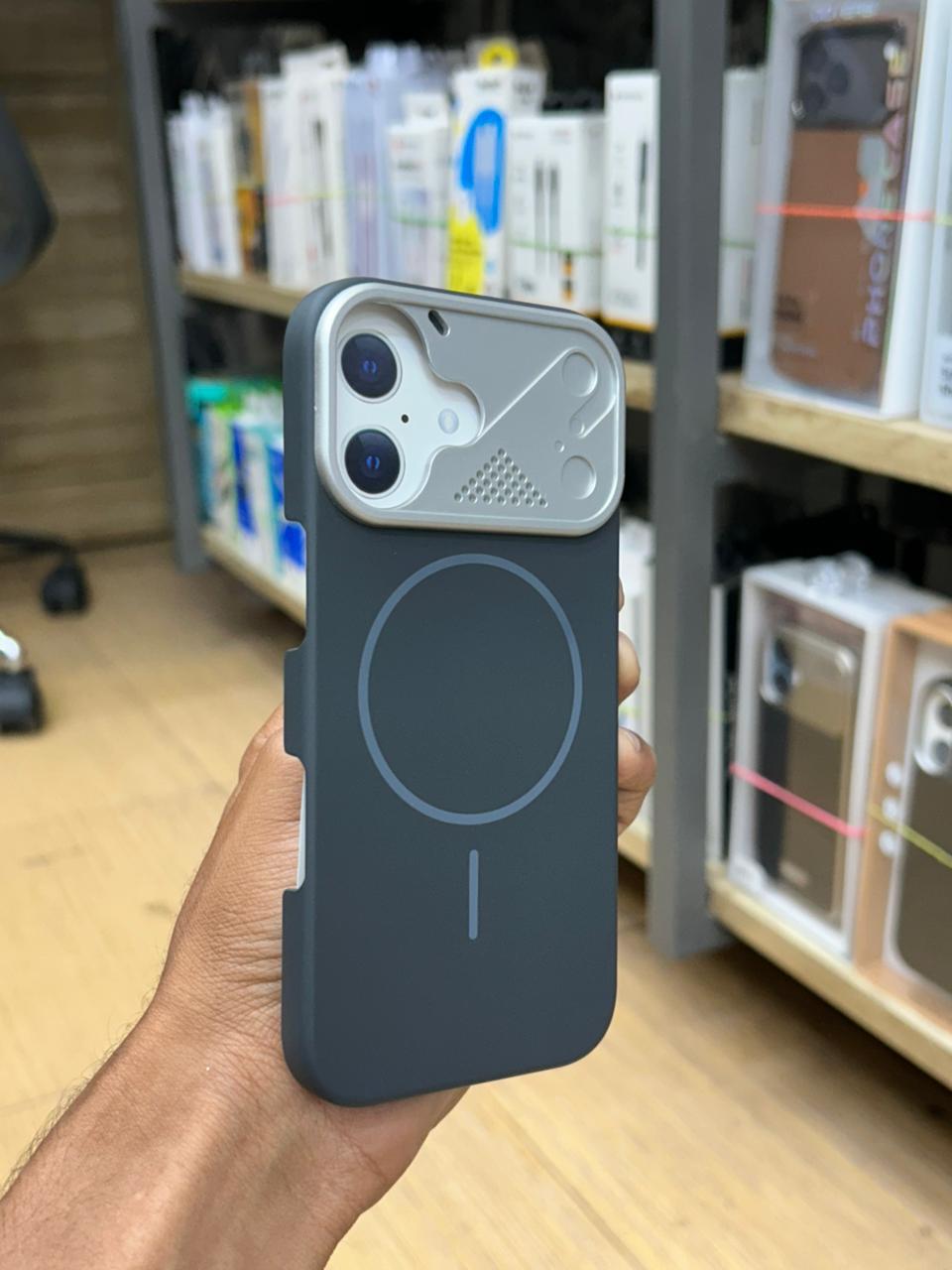 Mecha Grid MagSafe Camera Guard Case for iPhone 16, 16 Pro, 16 Pro Max, 17, 17 Pro & 17 Pro Max