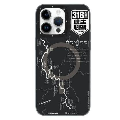 Nomad Map Cover with Route 318 design for iPhone 13 Pro Max

