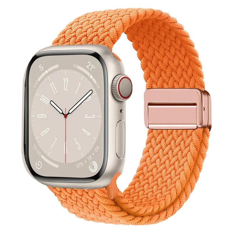 Coastal Braid braided Apple Watch band with stretchable woven nylon material and premium craftsmanship.