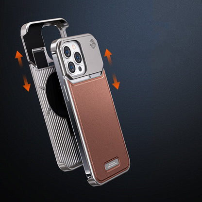 Arometal Case – MagSafe Leather-Metal iPhone Case with Scent Diffuser