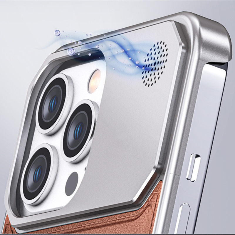 Arometal Case – MagSafe Leather-Metal iPhone Case with Scent Diffuser