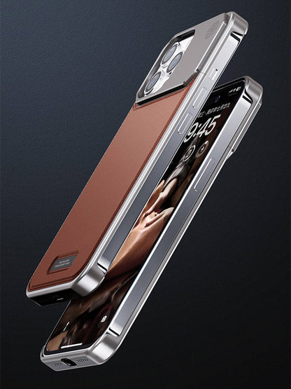 Arometal Case – MagSafe Leather-Metal iPhone Case with Scent Diffuser