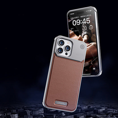 Arometal Case – MagSafe Leather-Metal iPhone Case with Scent Diffuser