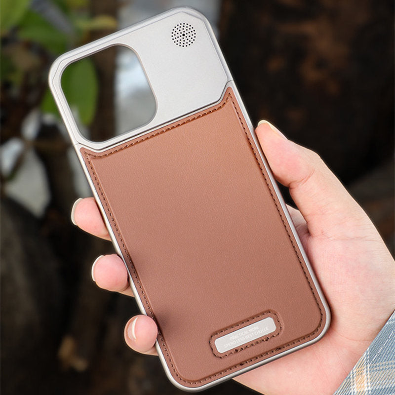 Arometal Case – MagSafe Leather-Metal iPhone Case with Scent Diffuser