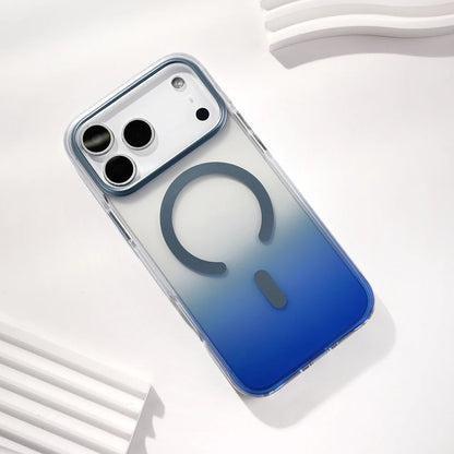 Blue gradient MagSafe case with raised camera protection
