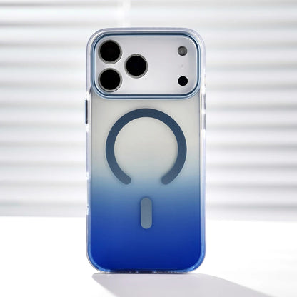 Frosted gradient phone case with MagSafe alignment ring