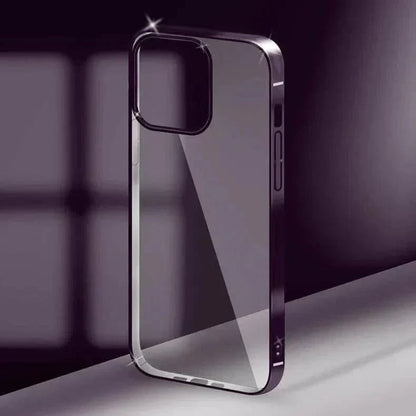 Minimalist iPhone cover offering clarity and bold edge styling

