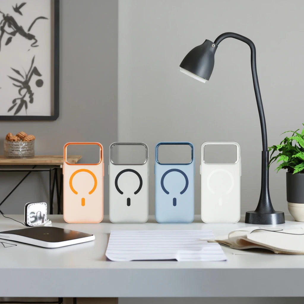minimal professional design with MagSafe-ready magnetic alignment for accessories and chargers on iPhone 17 series.